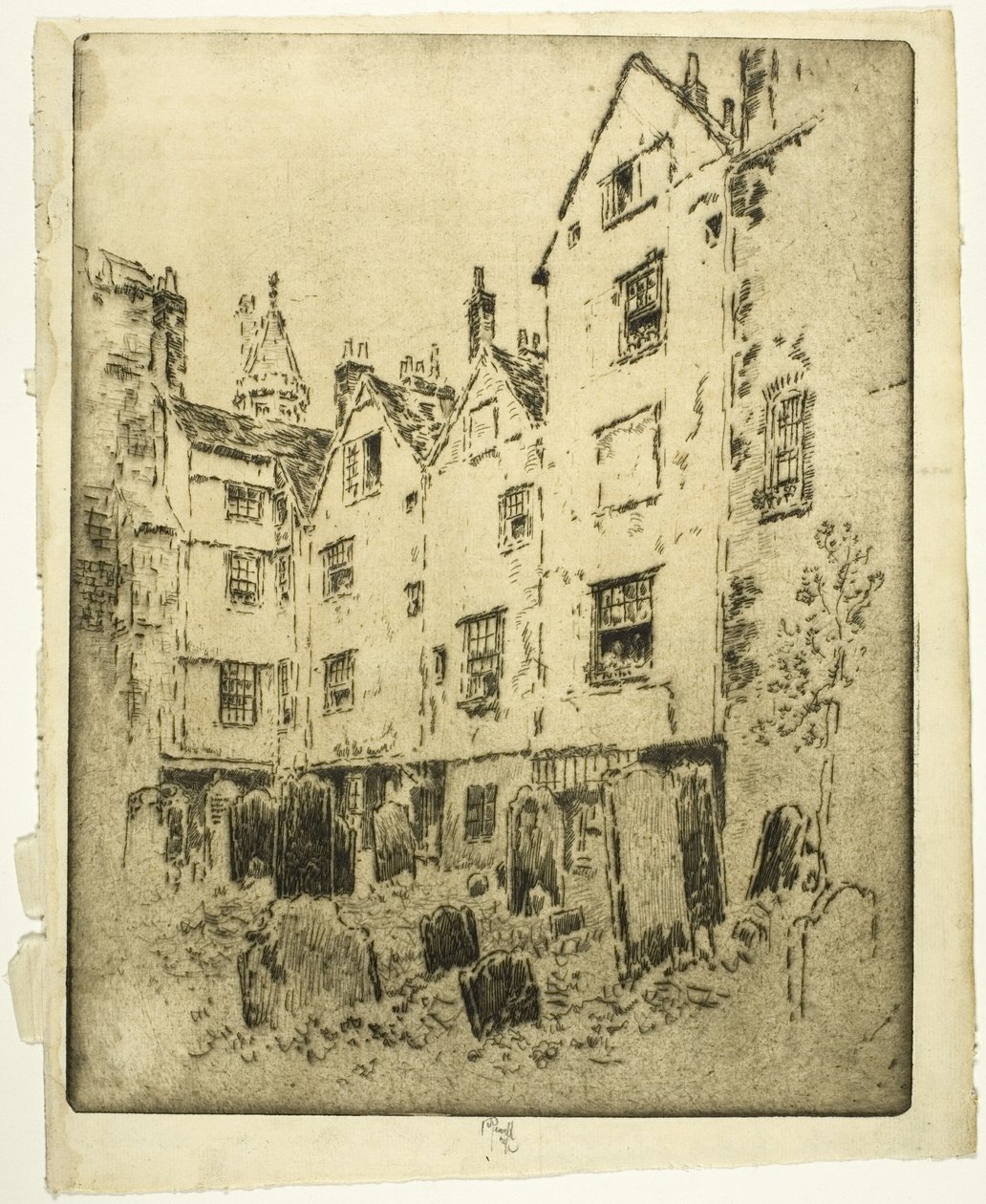 Le cimetière de St. Bartholomé - Joseph Pennell
