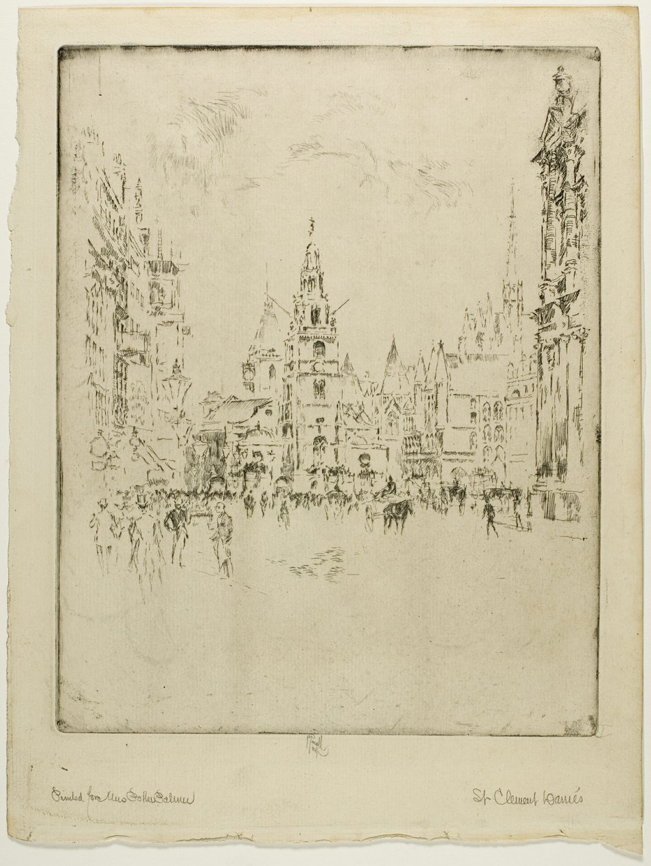 St. Clements Danes - Joseph Pennell