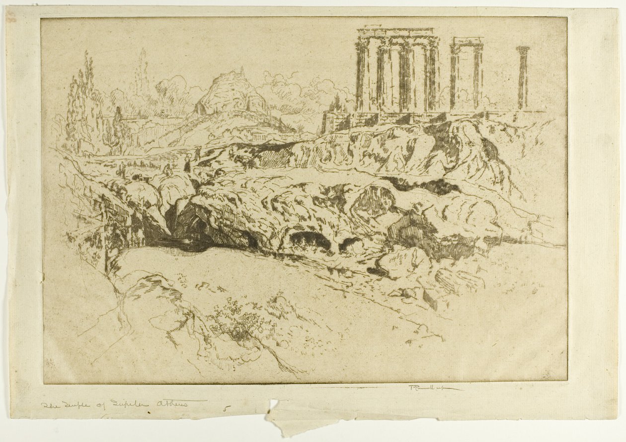 Temple de Jupiter, Athènes - Joseph Pennell
