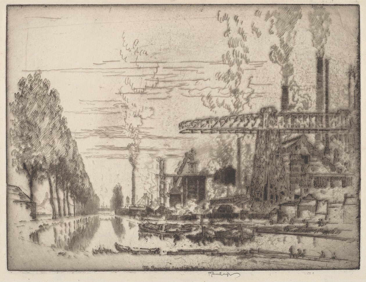 Le canal de Bruxelles, un Hobbema moderne - Joseph Pennell