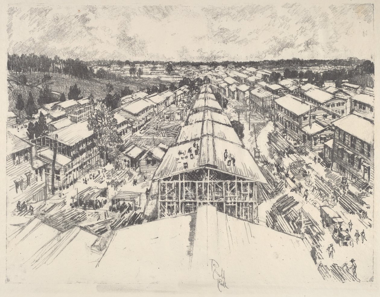 Le camp, la nouvelle architecture - Joseph Pennell