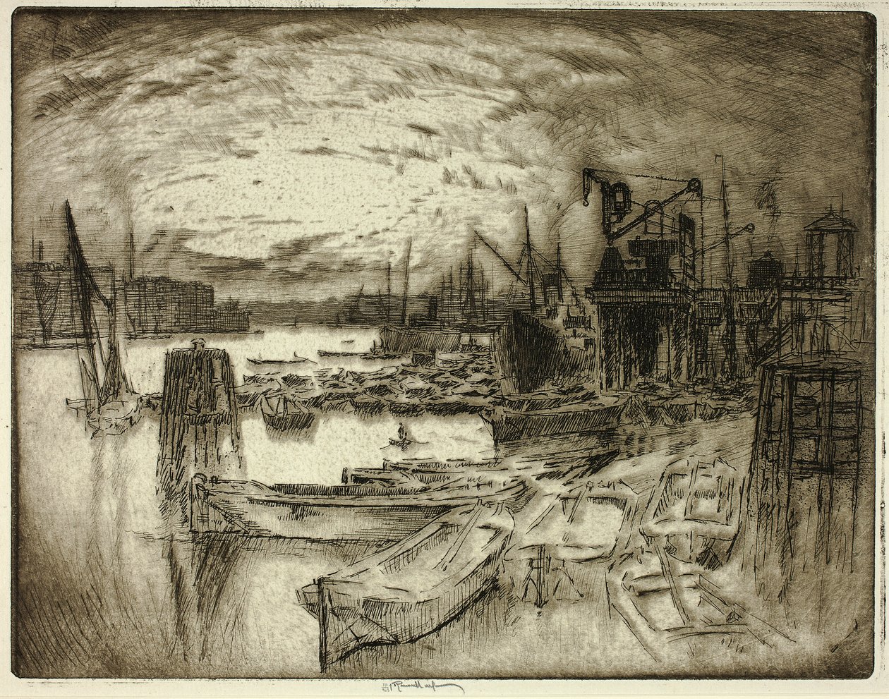 La Tête du quai - Joseph Pennell