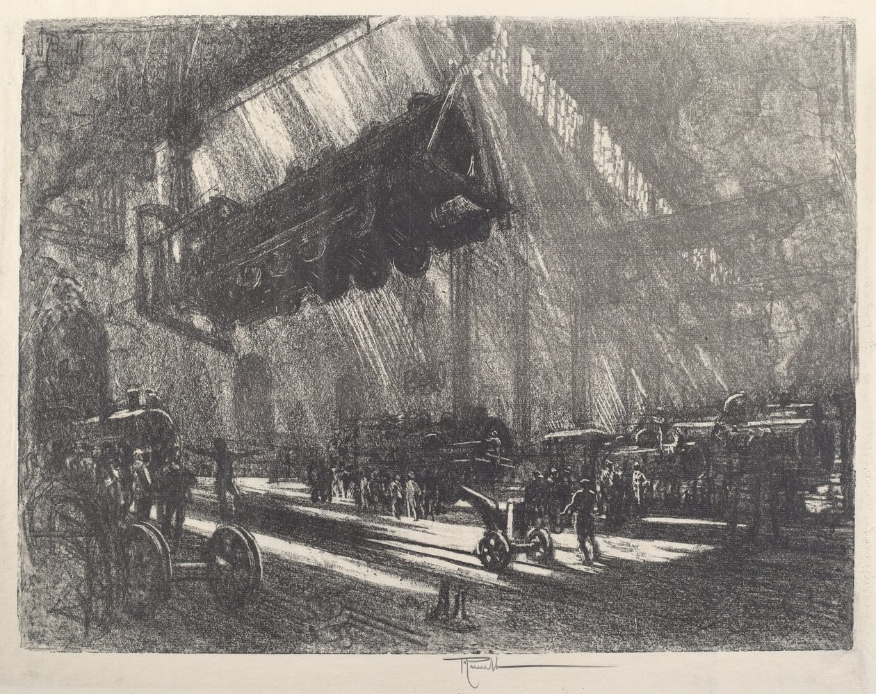 La locomotive volante - Joseph Pennell