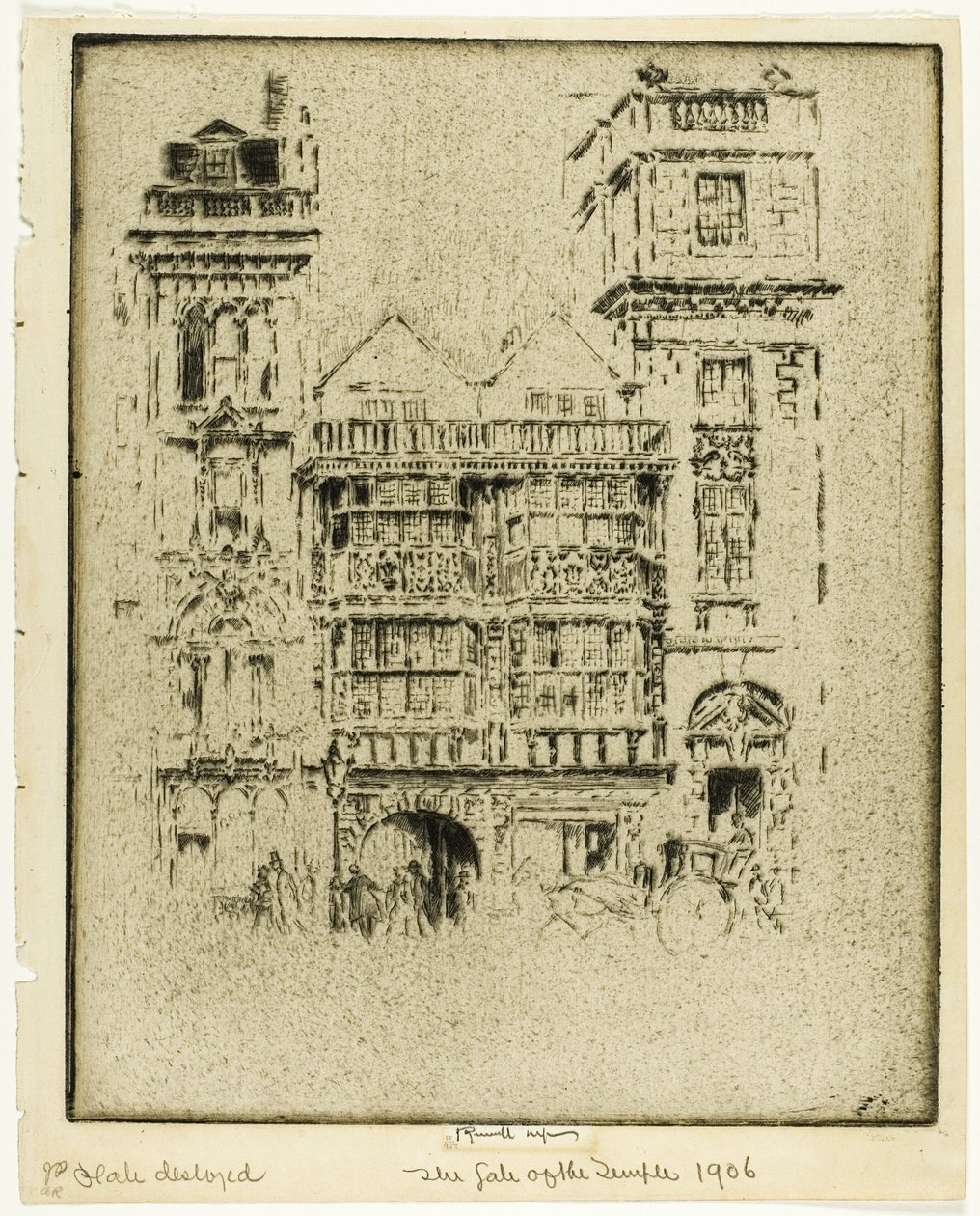 La porte du temple - Joseph Pennell