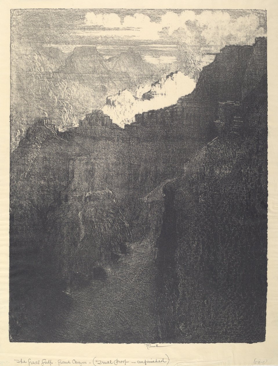 Le grand gouffre - Joseph Pennell