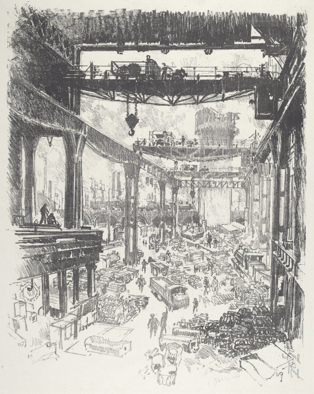 La Grande Tour : Fonte brute - Joseph Pennell