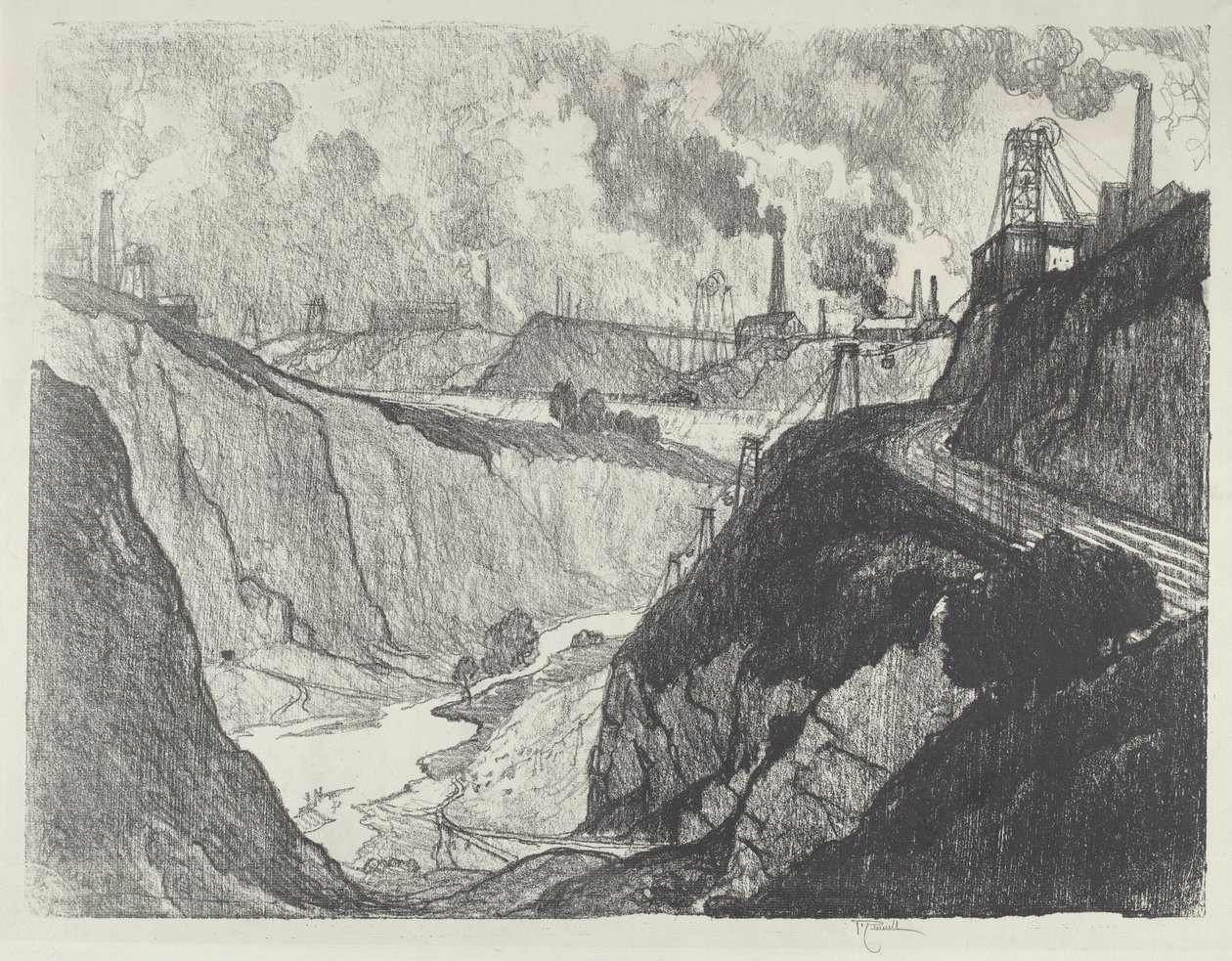 La Mine de Fer - Joseph Pennell