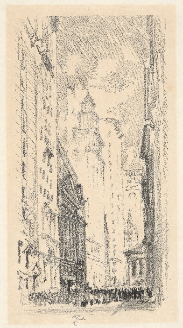 La Bourse - Joseph Pennell