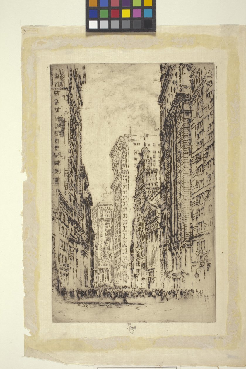 La Bourse, New York - Joseph Pennell