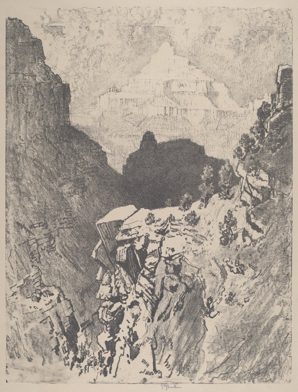 Le temple - Joseph Pennell