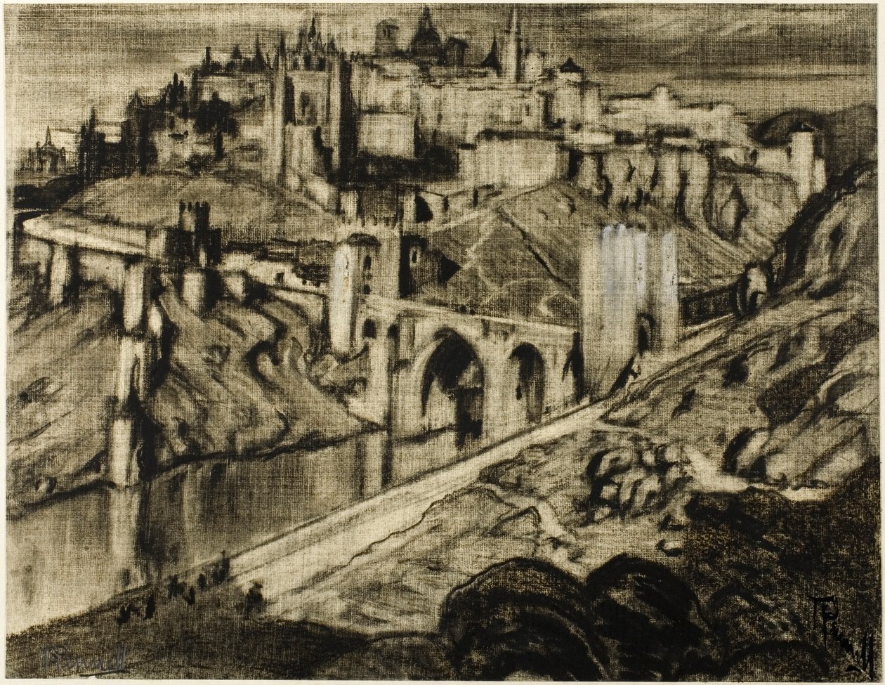La Ville imposante, Tolède - Joseph Pennell