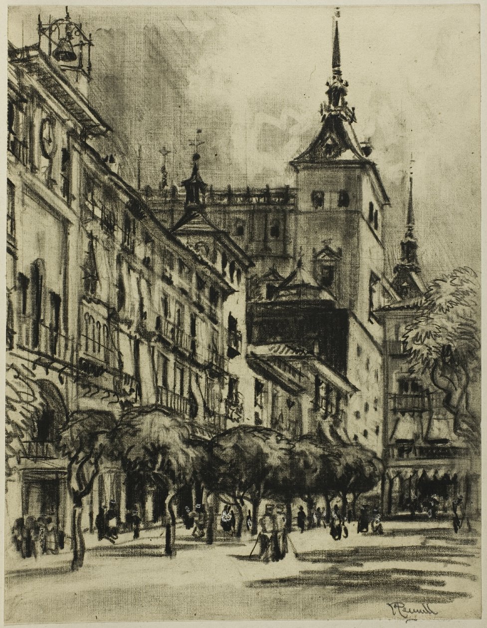 Le Zocodover, Tolède - Joseph Pennell