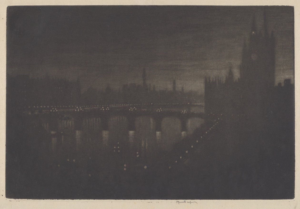Westminster, Soir, 1909 - Joseph Pennell