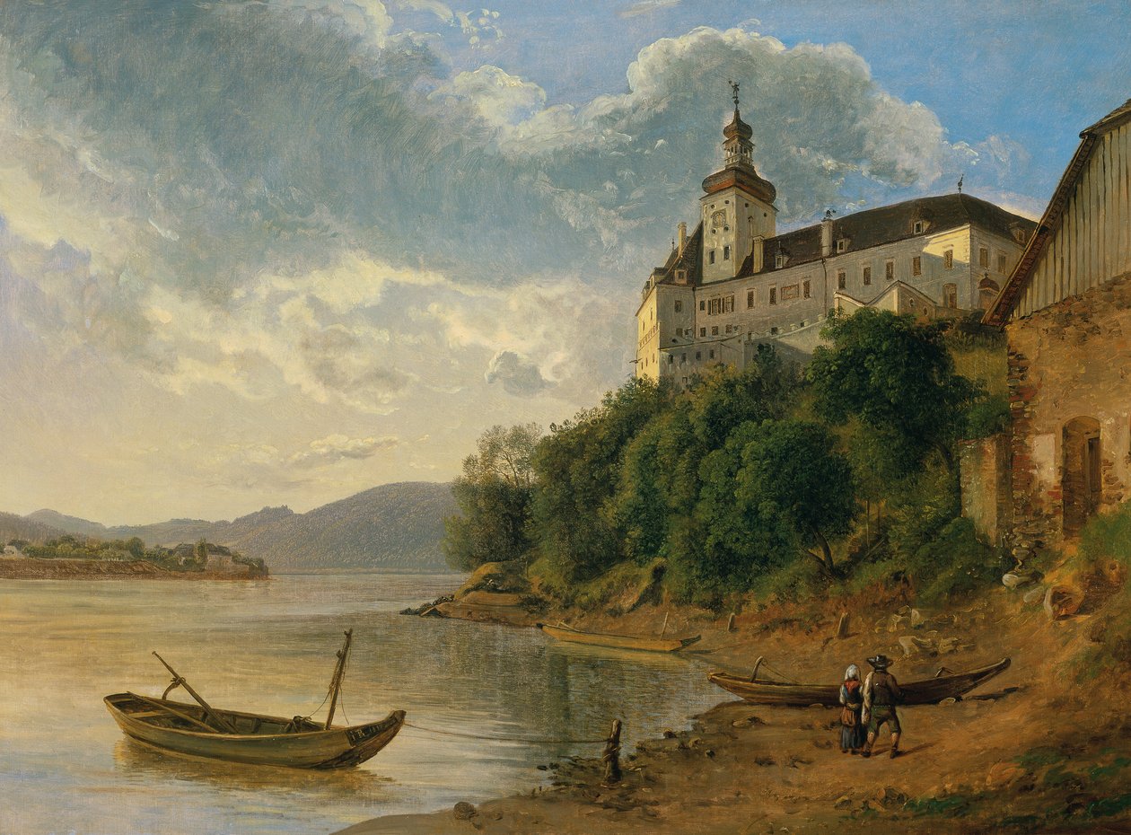 Château de Persenbeug vers le nord-ouest - Joseph Rebell