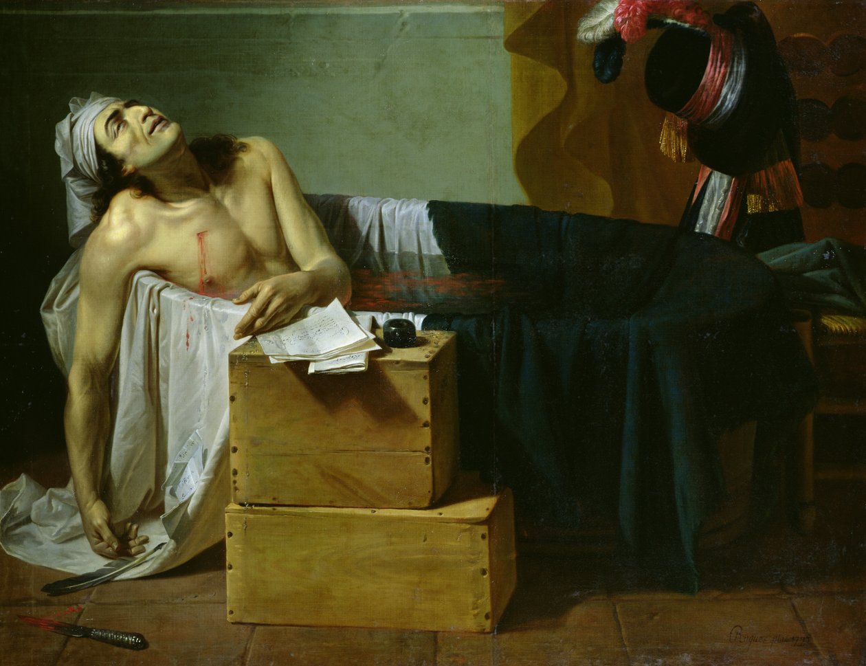 La Mort de Marat, 1793 - Joseph Roques
