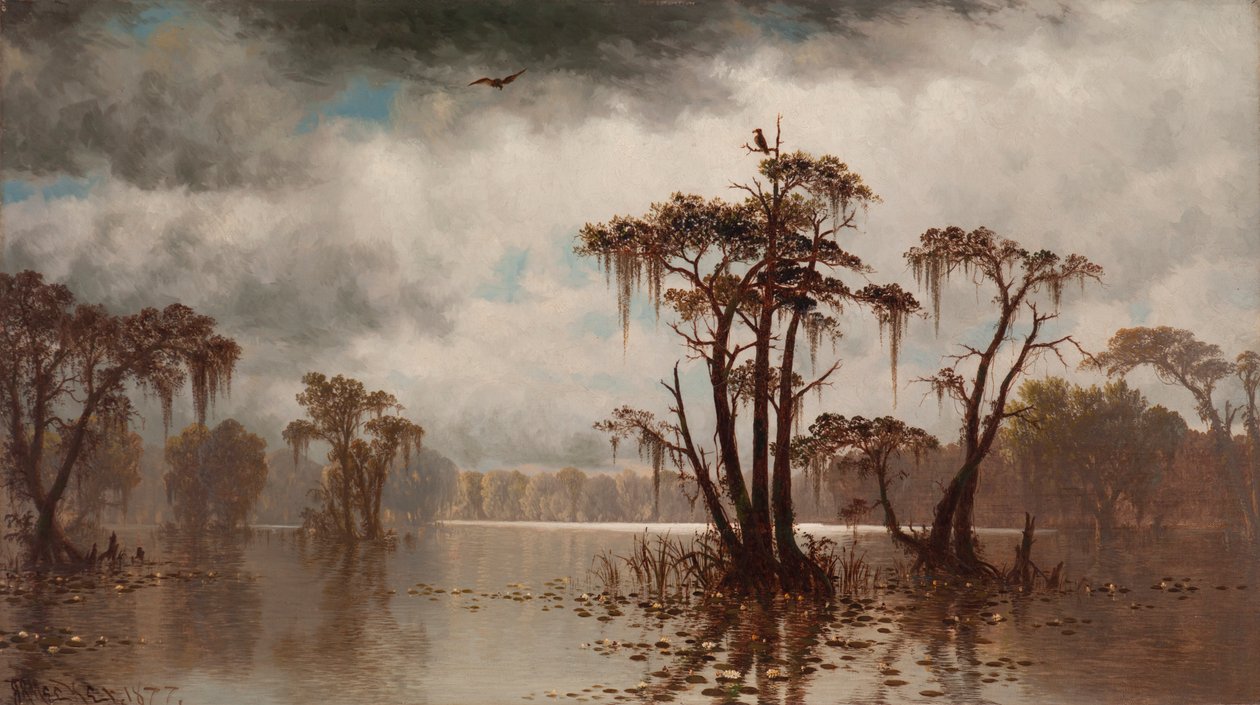 Scène de bayou - Joseph Rusling Meeker