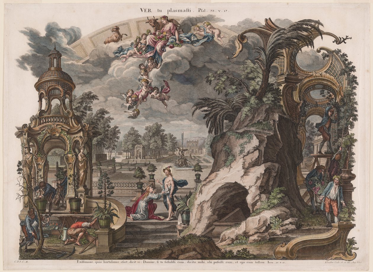 Printemps - Joseph Sebastian Klauber, Johann Baptist Klauber, after Johann Wolfgang Baumgartner