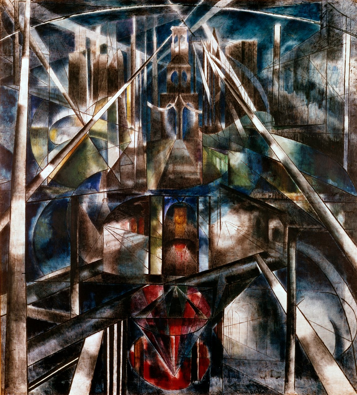 Pont de Brooklyn, 1917 - Joseph Stella