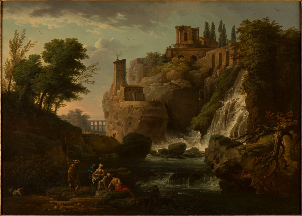 Français : Les Cascatelles de Tivoli Paysage de Tivoli - Joseph Vernet