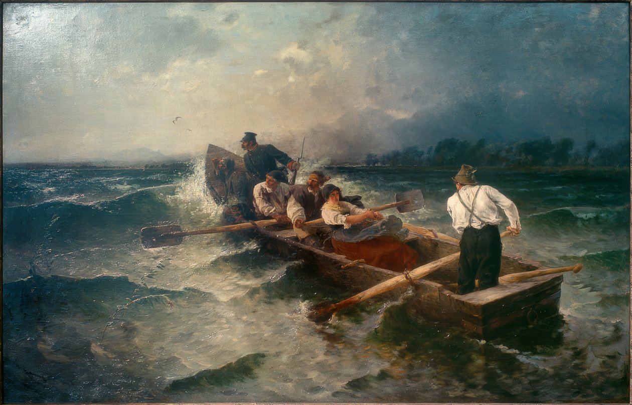 Poursuite de braconniers - Joseph Wopfner
