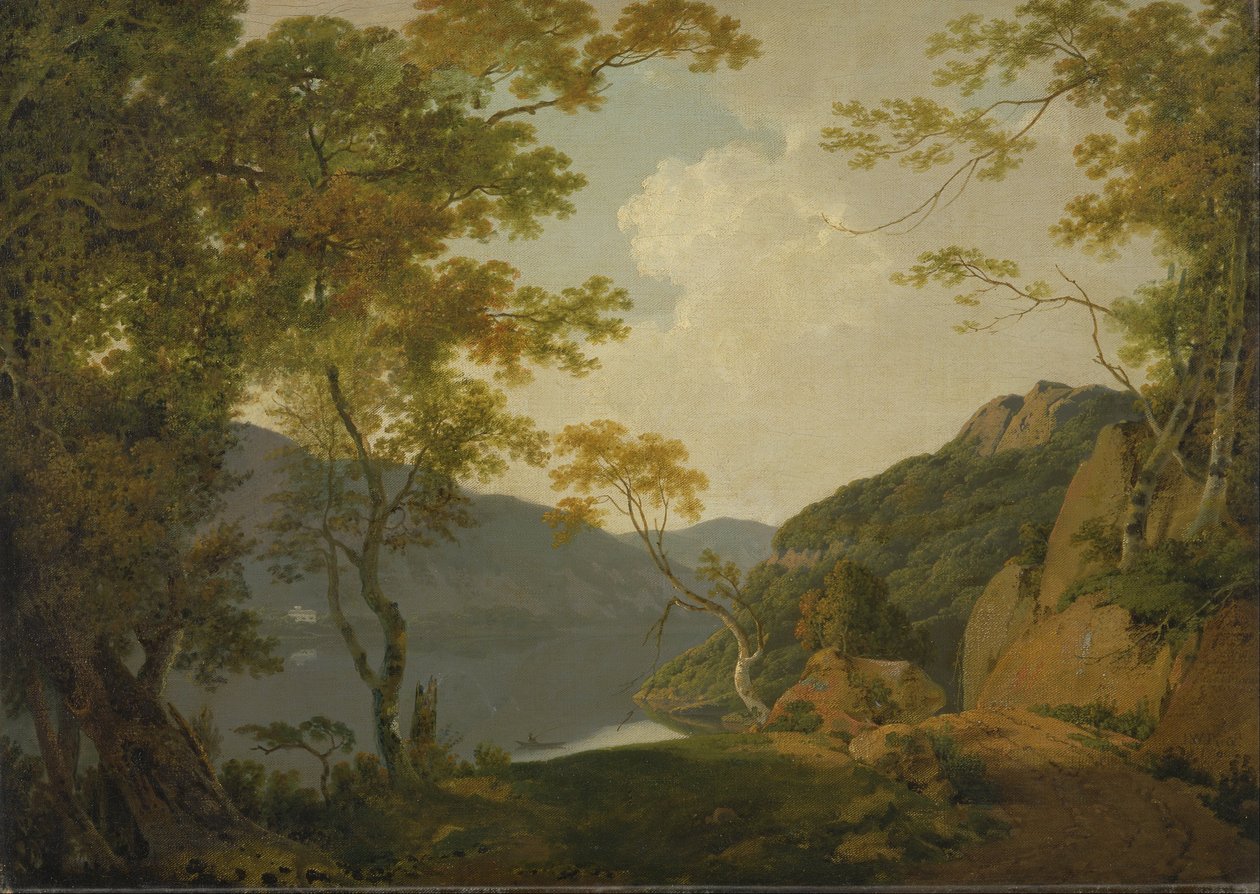 Scène de lac - Joseph Wright of Derby