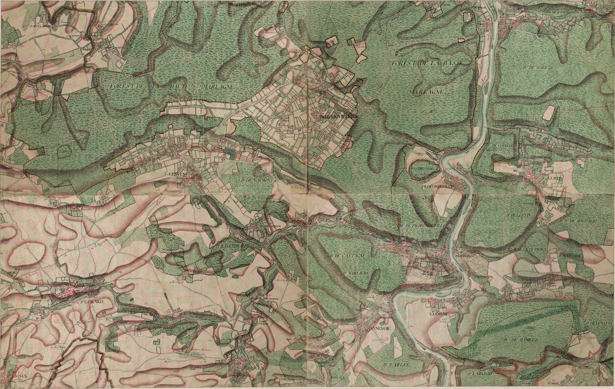 Carte de St. Gerard - Saint-Gérard - Joseph de Ferraris