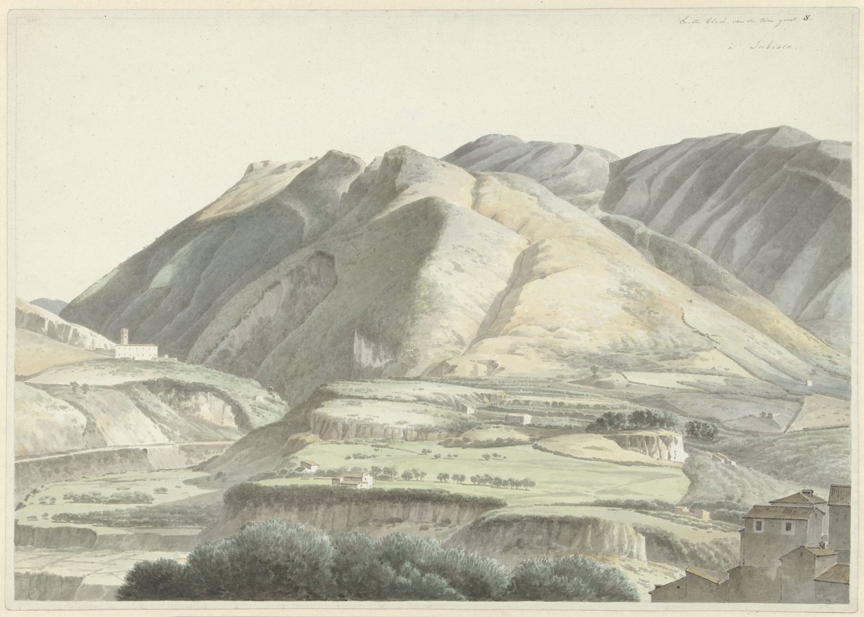 Paysage italien près de Subiaco - Josephus Augustus Knip