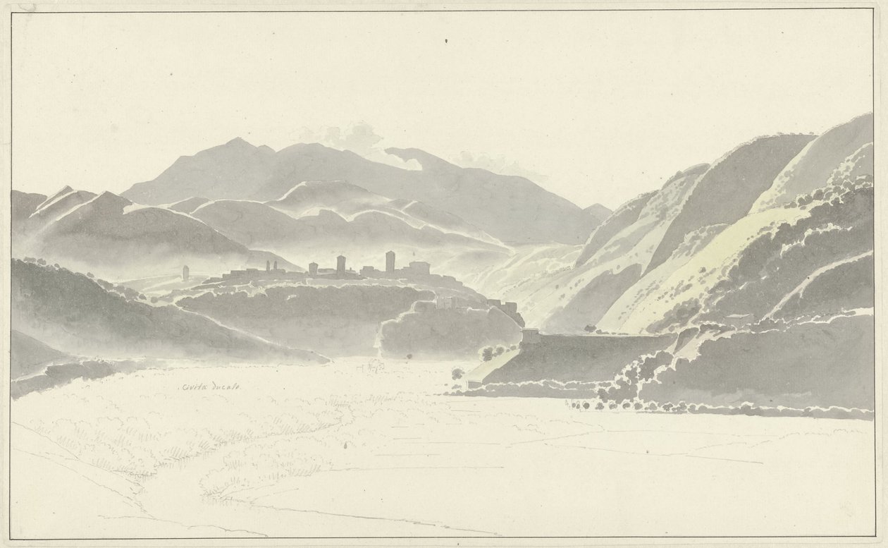 Vue de Cittaducale - Josephus Augustus Knip
