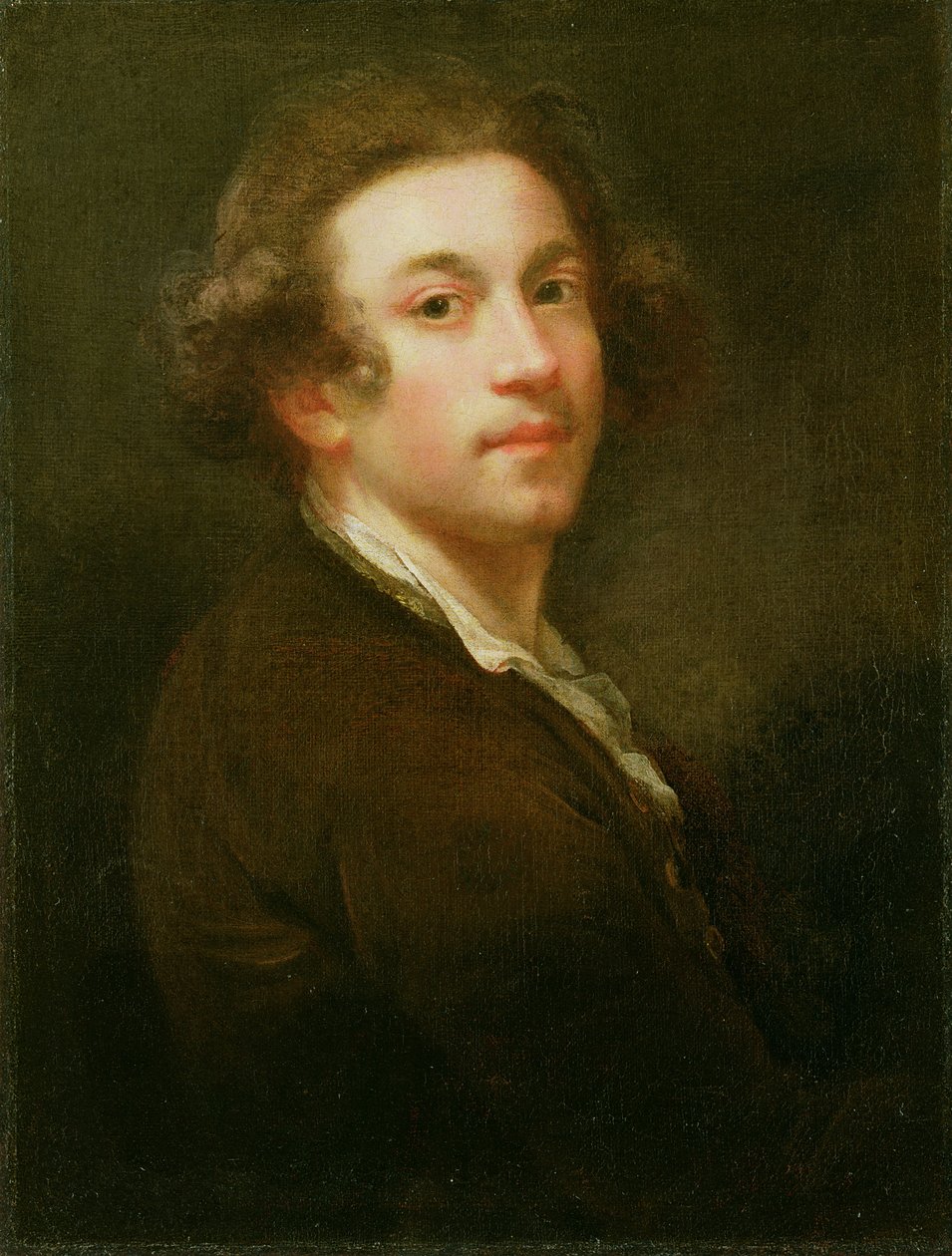 Autoportrait, regardant par-dessus l