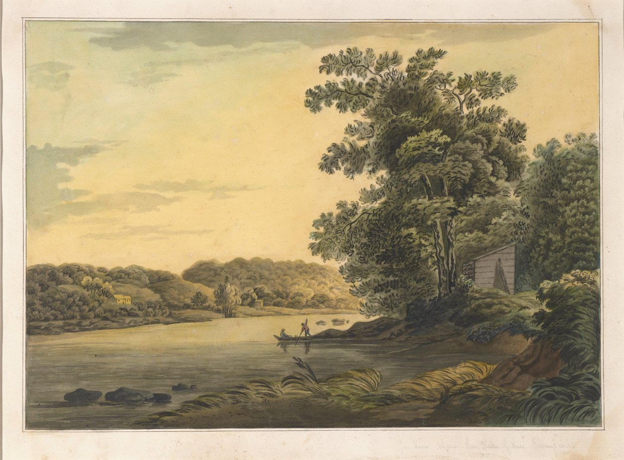 Vue au-dessus des Chutes du Schuylkill - Joshua H. Shaw