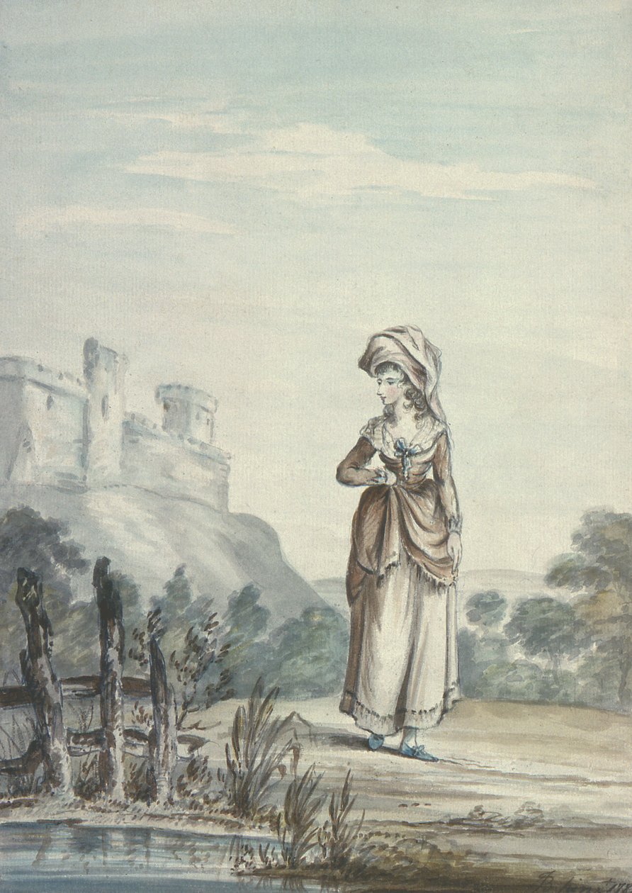 Paysage avec figure - Joshua Kirby Baldrey