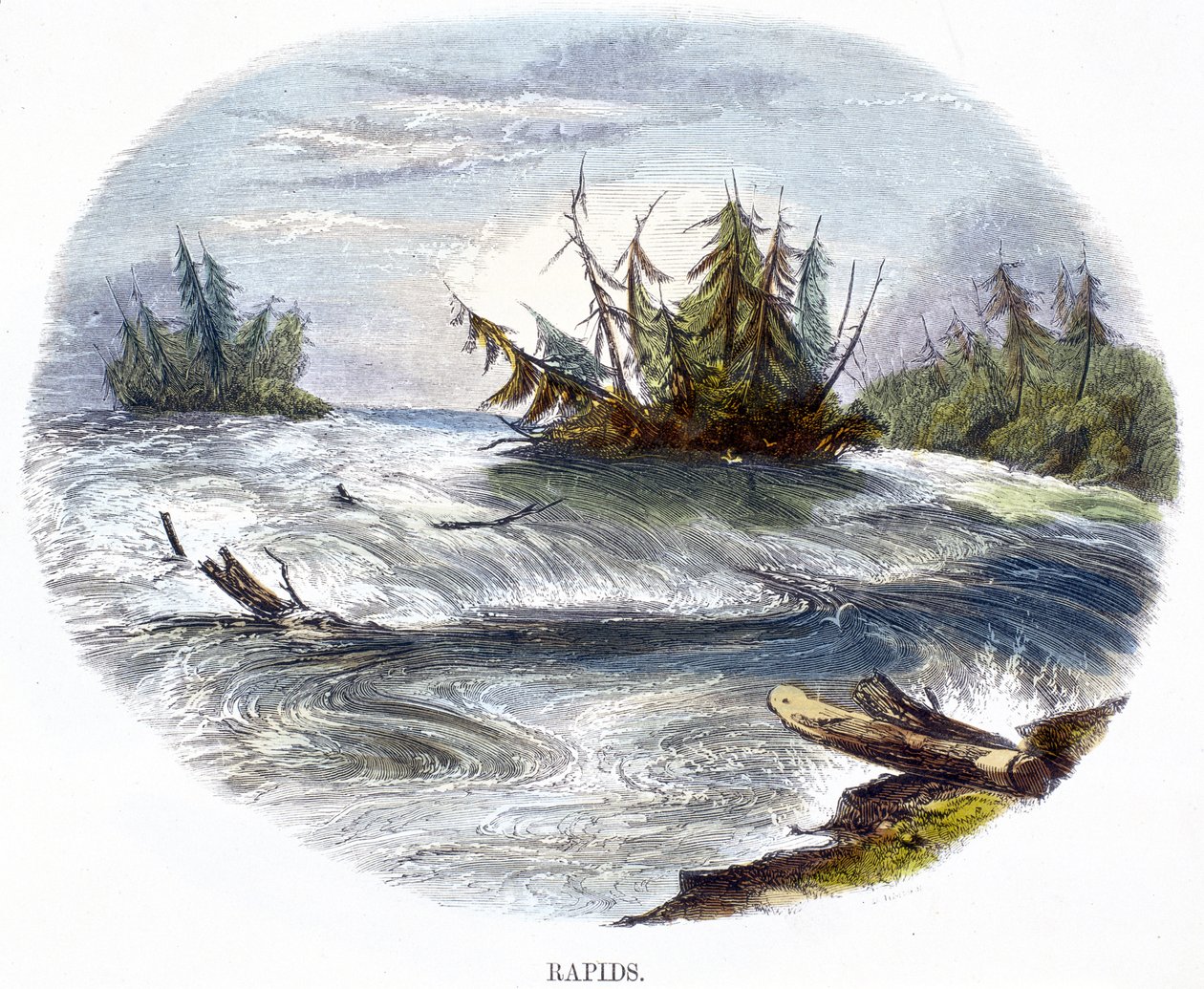 Rapides, de Phénomènes de la Nature, 1849 - Josiah Wood Whymper