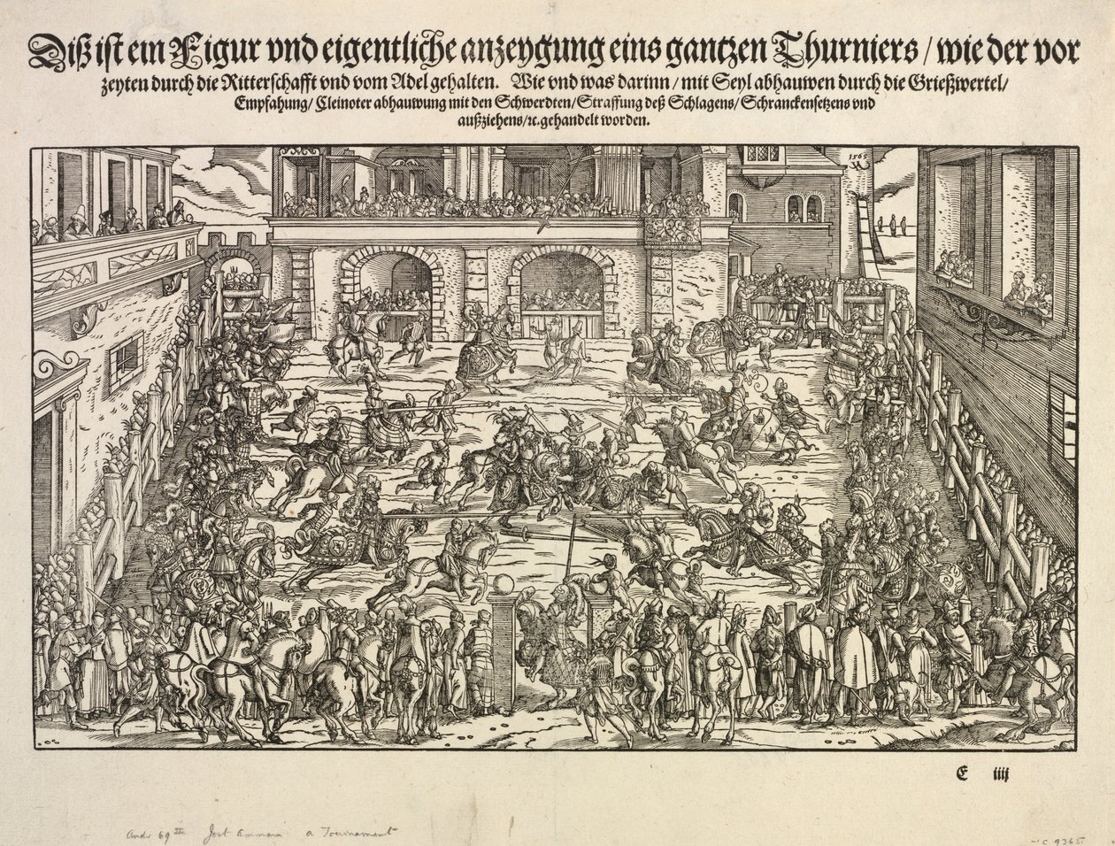 Un tournoi, 1565 - Josse Amman