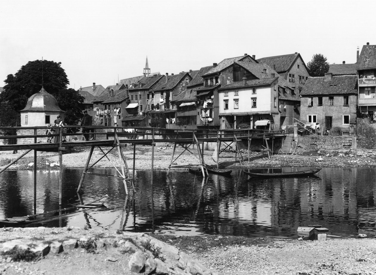 La rivière Nahe, Bad Kreuznach, c.1910 - Jousset