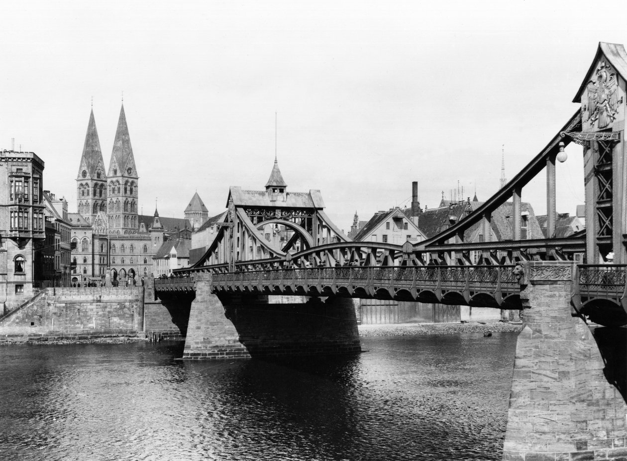 Pont de la Weser, Brême, vers 1910 - Jousset