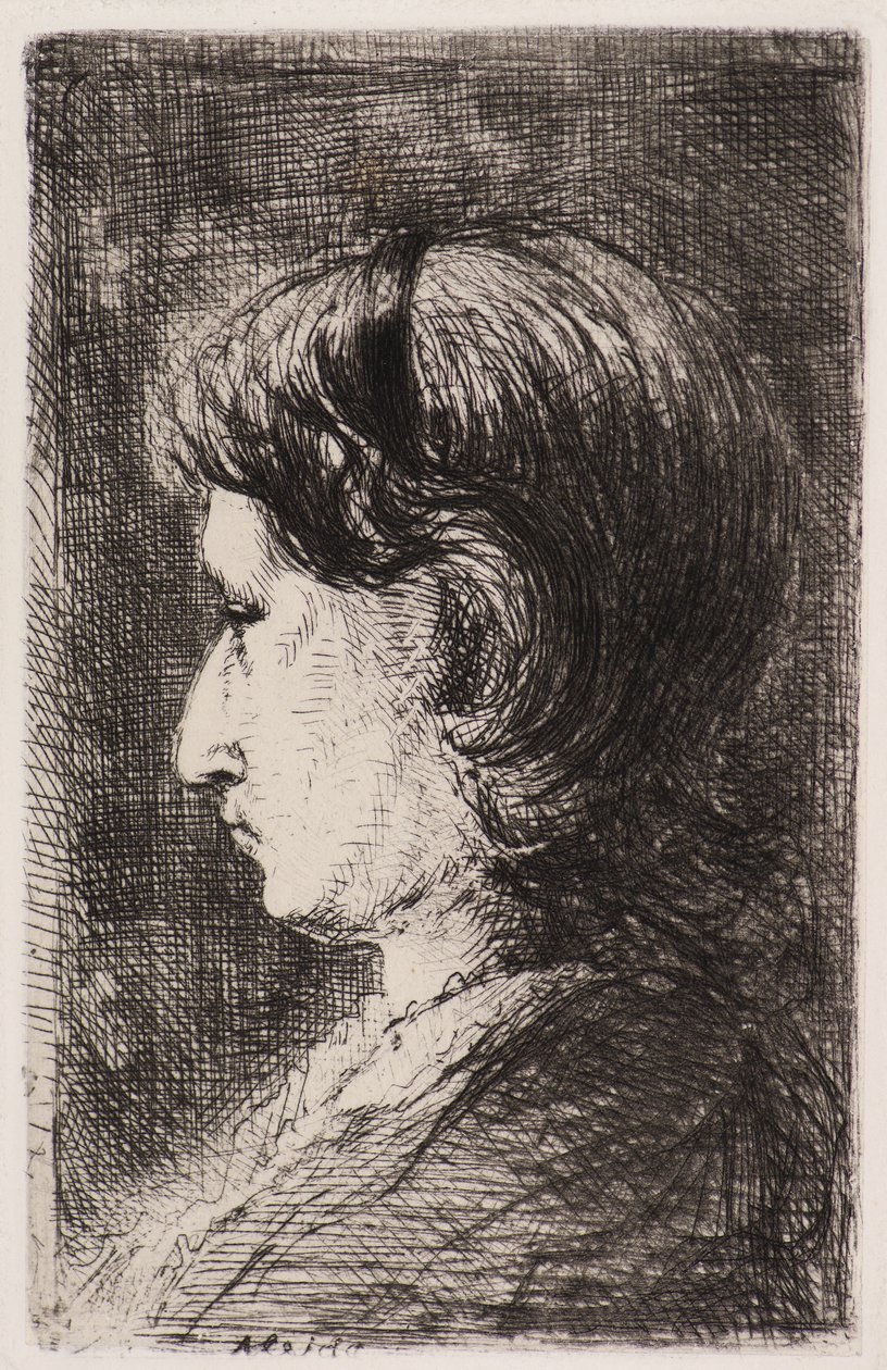 Portrait de femme - Jozef  Israels