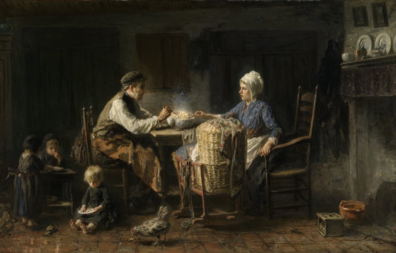 Le Repas frugal - Jozef (1824 1911) Israels