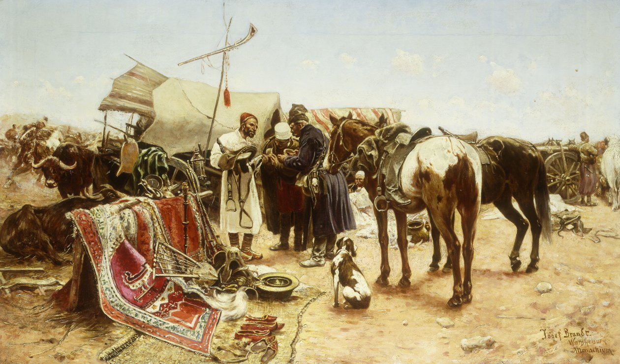 Le marché oriental - Jozef Brandt