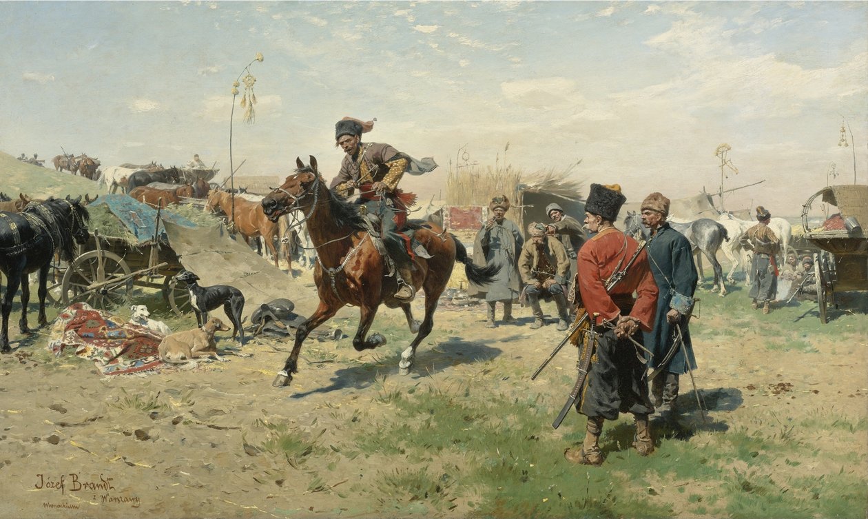 Les Cosaques Zaporogues - Jozef Brandt