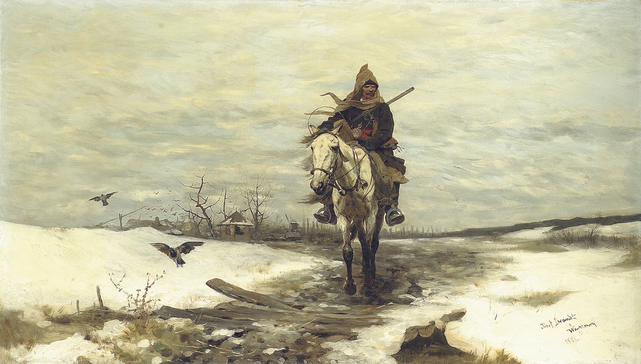 Le chasseur solitaire, 1881 - Jozef Brandt