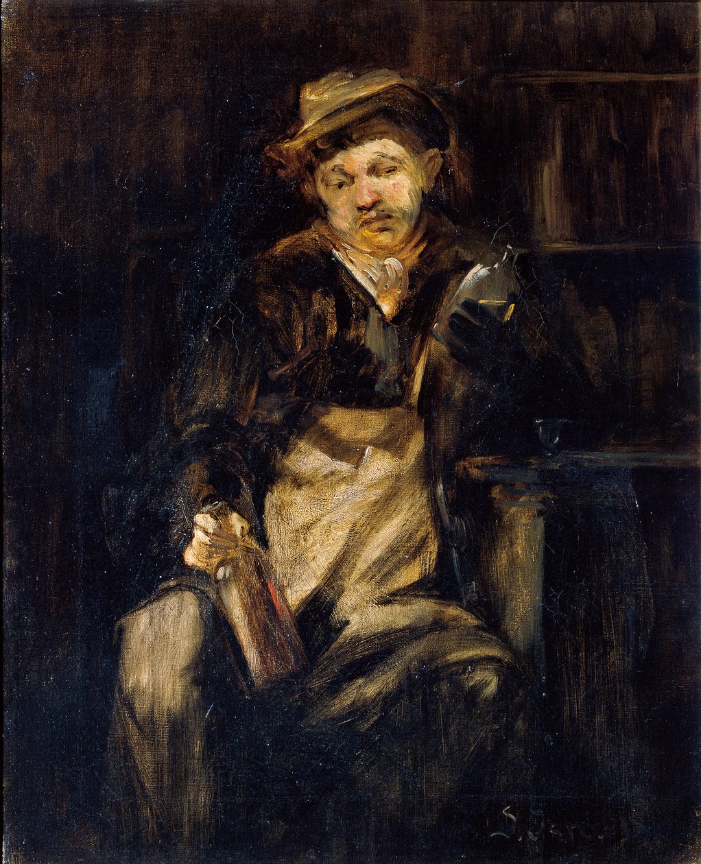 Le buveur - Jozef Israëls