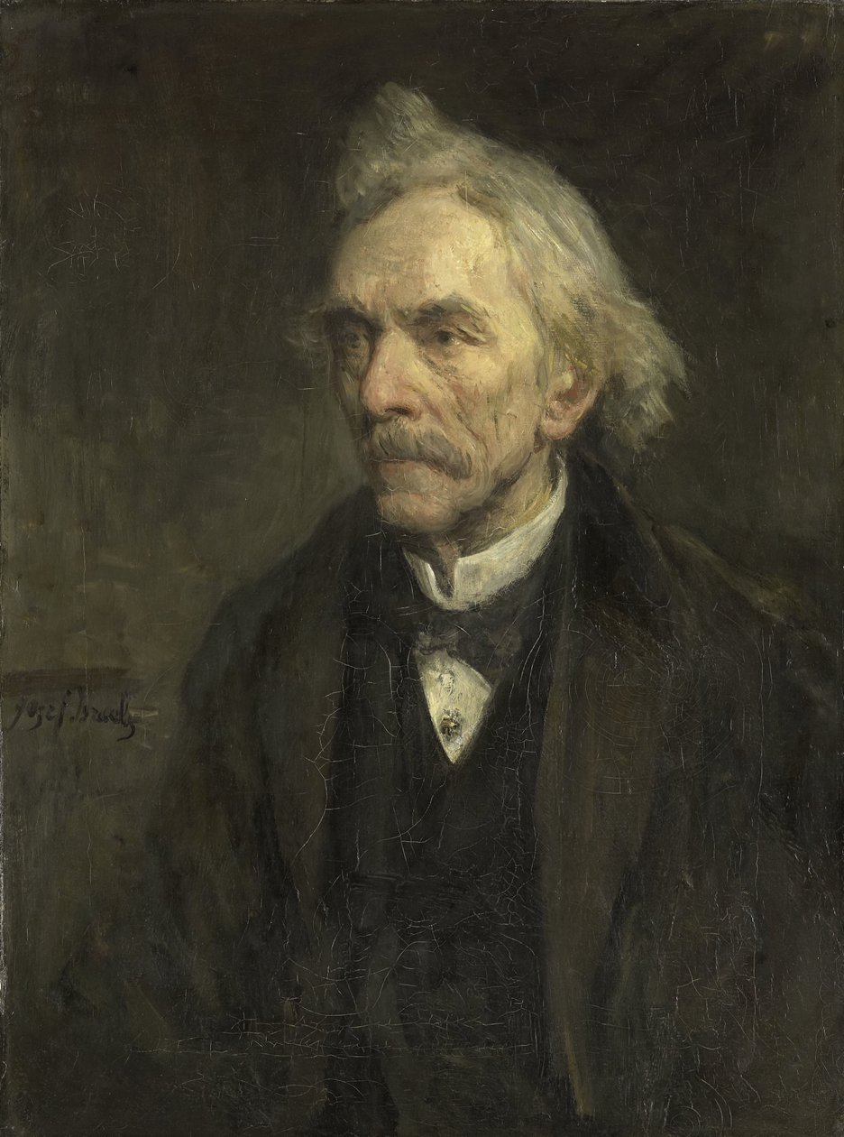Louis Jacques Veltman (1817-1907), acteur - Jozef Israëls