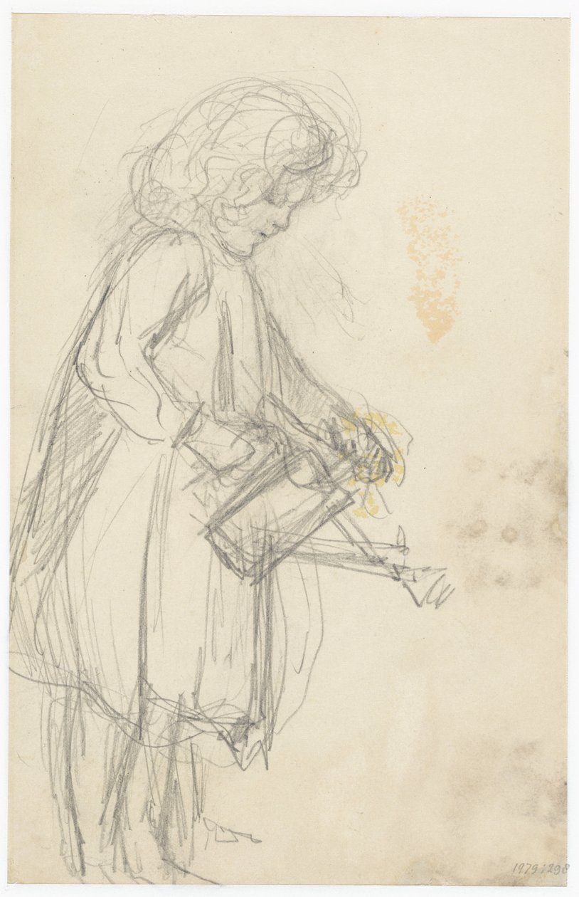 Fille avec un arrosoir - Jozef Israëls