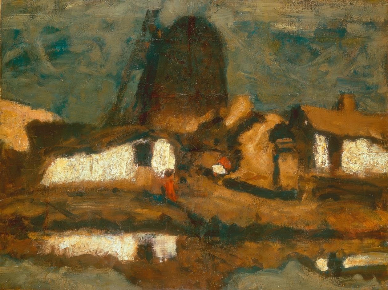 Paysage avec moulin à vent - Jozef Koszta