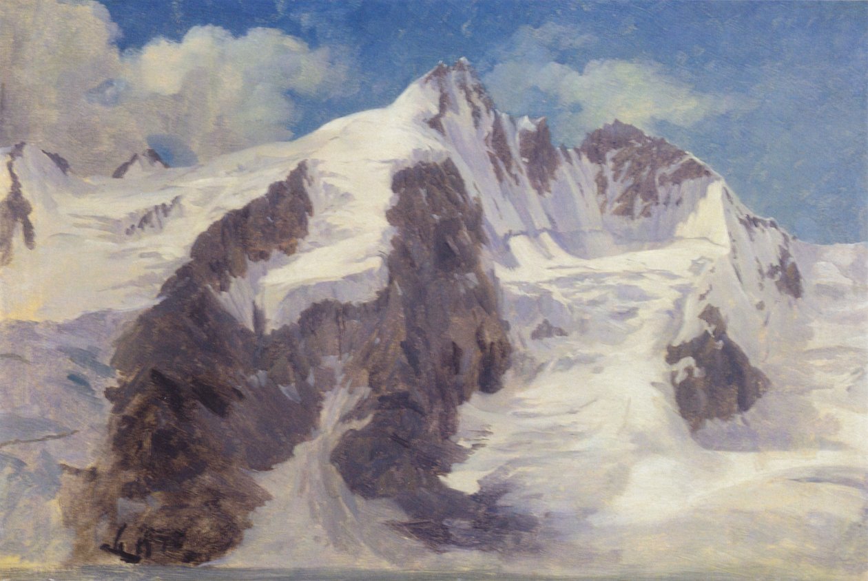Pics montagneux enneigés. - Jørgen Sonne