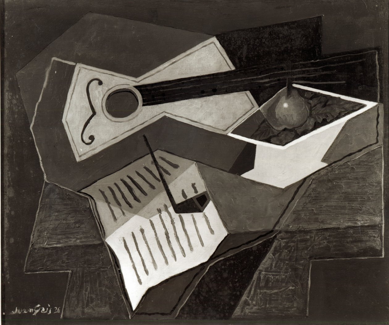 Guitare et bol de fruits, 1926 - Juan Gris
