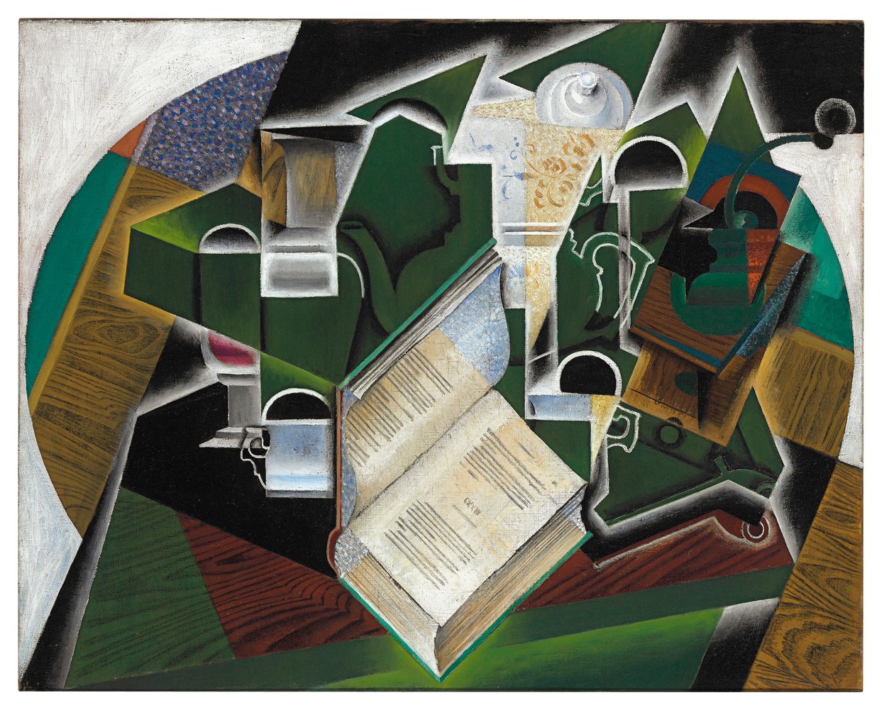 Livre, pipe et lunettes - Juan Gris