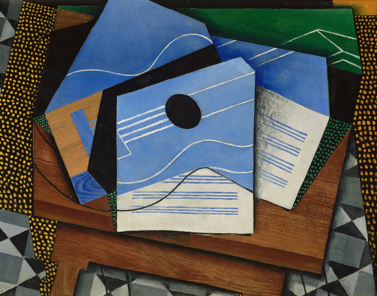 Guitare sur une table - Juan Gris