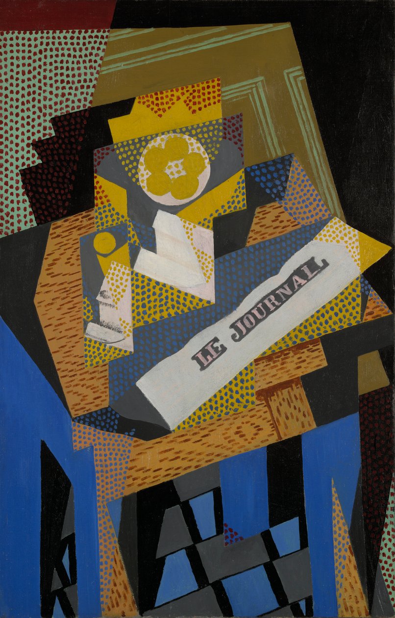 Journal et Plat de Fruits - Juan Gris