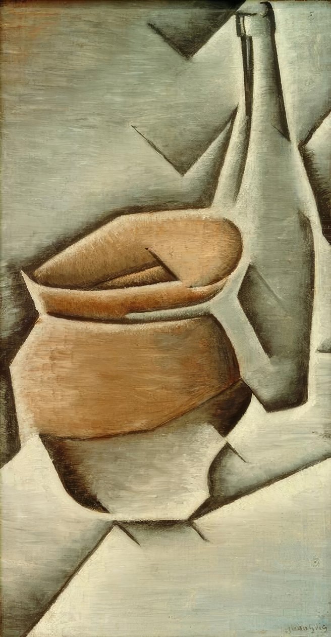 Pot et bouteille - Juan Gris